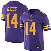 Nike Men & Women & Youth Vikings 14 Stefon Diggs Purple Color Rush Limited Jersey,baseball caps,new era cap wholesale,wholesale hats